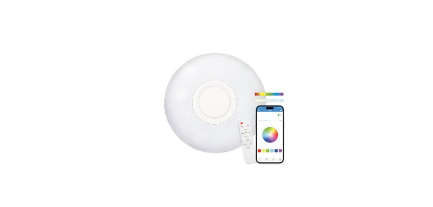 Plafón de techo LED 30 W con Altavoz de 5 W integrado Ø 40 cm KSIX Rainbow