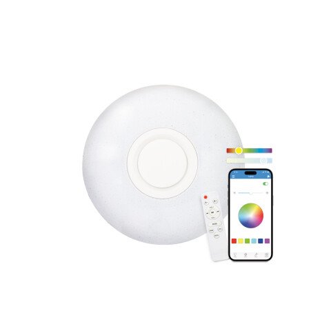 Plafón de techo LED 30 W con Altavoz de 5 W integrado Ø 40 cm KSIX Rainbow