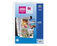 Pochettes perforées Viquel 23.5 x 32 cm pour photos 10 x 15 cm - sachet de 25