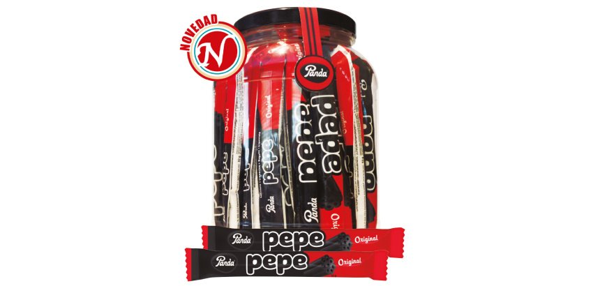 Regaliz negra Pepe Original  32 g - Paquete de 40 unidades