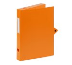 Boîte de classement plastique Viquel Class Doc - Essentiel Recycle - dos 4 cm - orange