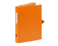 Boîte de classement plastique Viquel Class Doc - Essentiel Recycle - dos 4 cm - orange