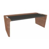 Bureau direction Xennon L.190 x P.100 avec sous-main en cuir