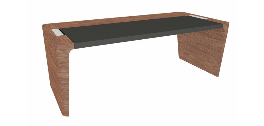 Bureau direction Xennon L.190 x P.100 avec sous-main en cuir