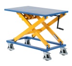 Table élévatrice manuelle à vis sans fin 300 kg 950 x 600 mm