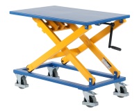 Table élévatrice manuelle à vis sans fin 300 kg 950 x 600 mm