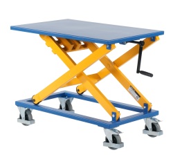 Table élévatrice manuelle à vis sans fin 300 kg 950 x 600 mm