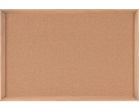 Tablero de corcho Inversa Bi-Office autorregenerable marco ancho madera