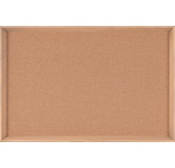 Tablero de corcho Inversa Bi-Office autorregenerable marco ancho madera