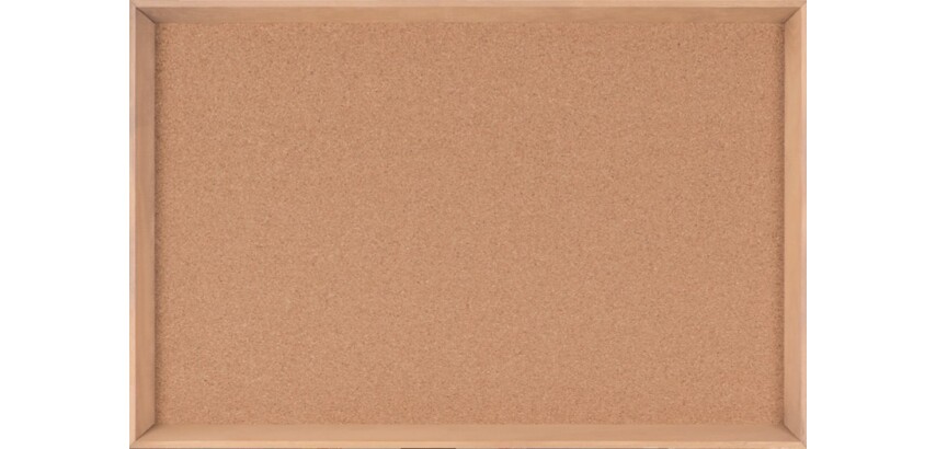 Tablero de corcho Inversa Bi-Office autorregenerable marco ancho madera