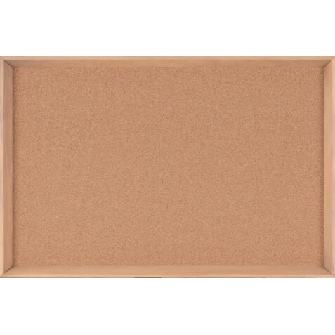 Tablero de corcho Inversa Bi-Office autorregenerable marco ancho madera