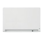 Pizarra magnética de cristal Nobo Impression Pro de 1260x710mm con bandeja para rotuladores oculta