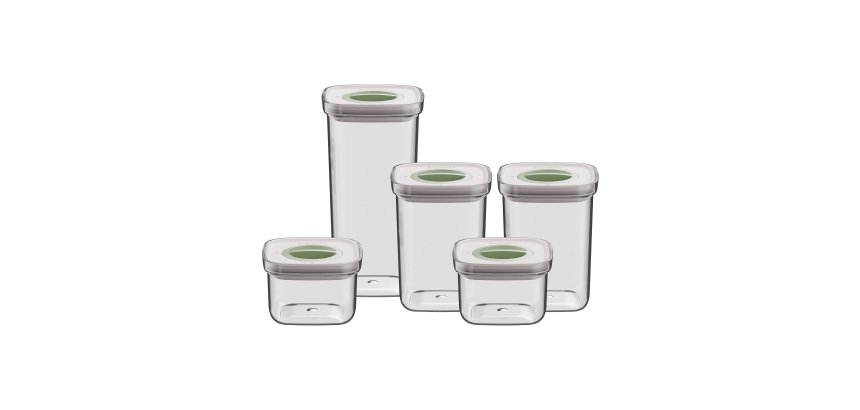 BergHOFF 5-pc smart seal food container set