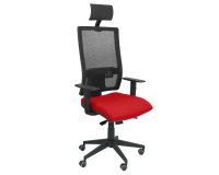 Chaise de bureau Horna avec têtière - Rouge