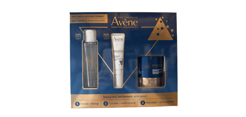 Avene coffret cadeau Dermabsolu eau micellaire 100 ml + crème yeux Filler 15 ml + crème de nuit intensive 40 ml