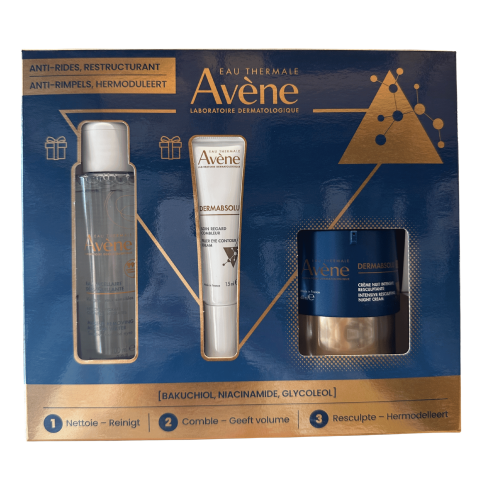 Avene coffret cadeau Dermabsolu eau micellaire 100 ml + crème yeux Filler 15 ml + crème de nuit intensive 40 ml