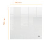 Pizarra acrílica de sobremesa o mural NOBO, 300X300 mm, transparente