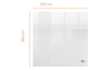 Pizarra acrílica de sobremesa o mural NOBO, 300X300 mm, transparente