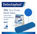 Boîte de 5 recharges de 36 pansements bleus en tissu élastique