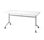 Table de réunion rabattable à roulettes POLLY - plateau profondeur 70cm
