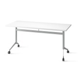 Table rabattable POLLY L.160 x P.70 cm Plateau Blanc
