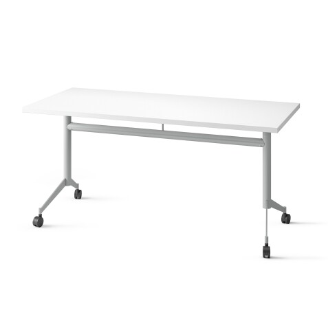 Table de réunion rabattable à roulettes POLLY - plateau profondeur 70cm
