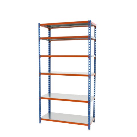 Estantería simonclick 6/300 azul/naranja/galva