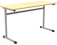 Schoolbank Fabiano 2 personen B 130cm - Maat T6 voor 5de jaar basis- tot secundaire school