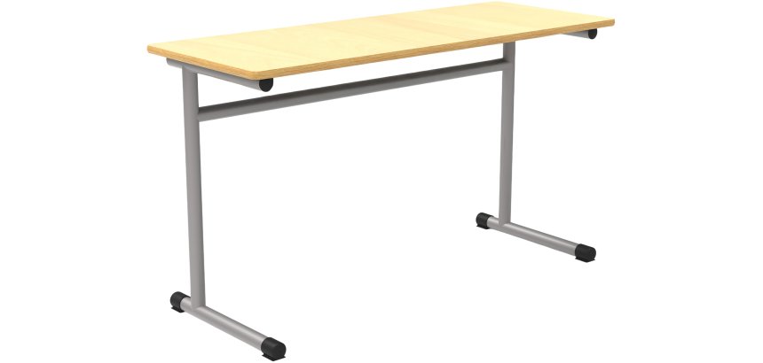 Table école Fabiano biplace L 130cm - Taille T6 pour primaire P5 à secondaire