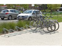 Râtelier sur 2 niveaux cote à cote pour 8 vélos