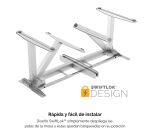 Estructura metálica para mesa regulable en altura Levado™ Plata Fellowes (no incluye Tablero, ni instalación)