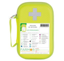 Trousse de secours Multirisques 4/6 personnes en PU jaune