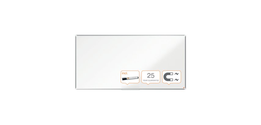 Pizarra NOBO Premium Plus acero vitrificado 2000x1000mm, blanco
