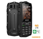 Hammer Rock 4G 2,4" LTE Black Teléfono ultrarresistente.