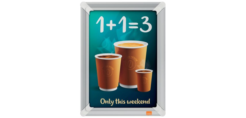 Porta póster A4 Nobo Premium Plus