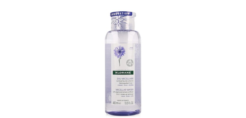Wasser mit Bio-Kornblume, 3-in-1-Make-up-Entferner Klorane - 400-ml-Pumpflasche