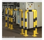 Barrières de protection en angle 64 x 64 x HT 120 cm tube Ø 76 x 2 mm d'épaisseur