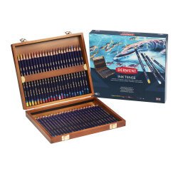 Caja de madera de 48 lápices Derwent Inktense