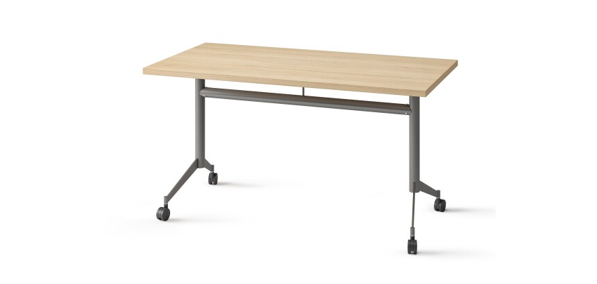 Inklapbare tafel POLLY, L.140 x D.70 cm, eiken blad