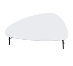 Table basse Lazy 50 x 93 cm pied noir