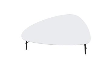 Table basse Lazy 50 x 93 cm pied noir