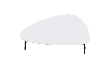 Table basse Lazy 50 x 93 cm pied noir