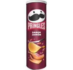 Patatas fritas Pringles sabor Jamón 185 g - Caja de 19 unidades