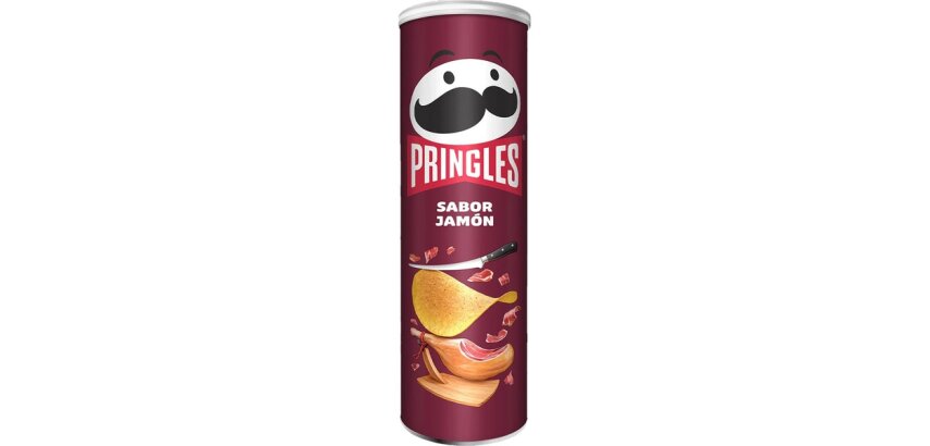 Patatas fritas Pringles sabor Jamón 185 g - Caja de 19 unidades