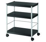 Desserte à plateaux M Noir H 74 x L 60 x P 36 cm