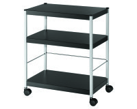 Desserte à plateaux M Noir H.74 x L.60 x P.36 cm