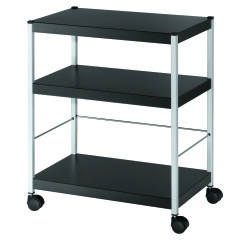 Desserte à plateaux M Noir H 74 x L 60 x P 36 cm