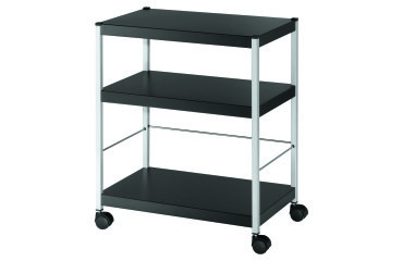 Desserte à plateaux M Noir H 74 x L 60 x P 36 cm