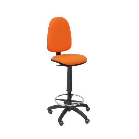 Taburete Ayna bali ruedas de parqué - Naranja