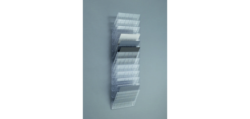 Trieur mural 12 cases FLEXIBOXX Durable A4 paysage incolore